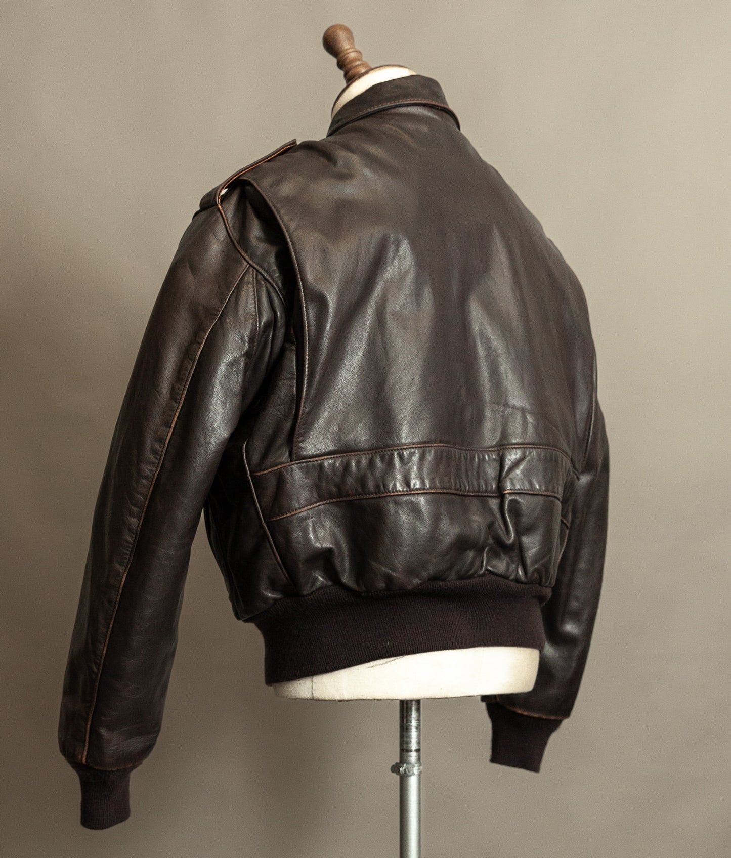 Vintage 1980s Schott A2 Naked Cowhide Leather Jacket 184SM