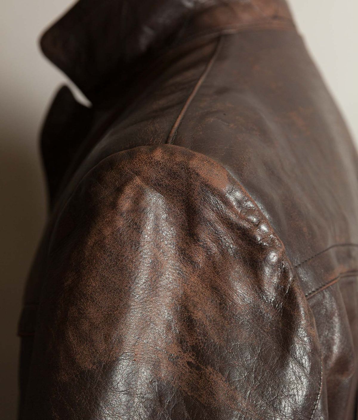 Vintage WWII 1940s German Officer Horsehide Leather Trench Coat
