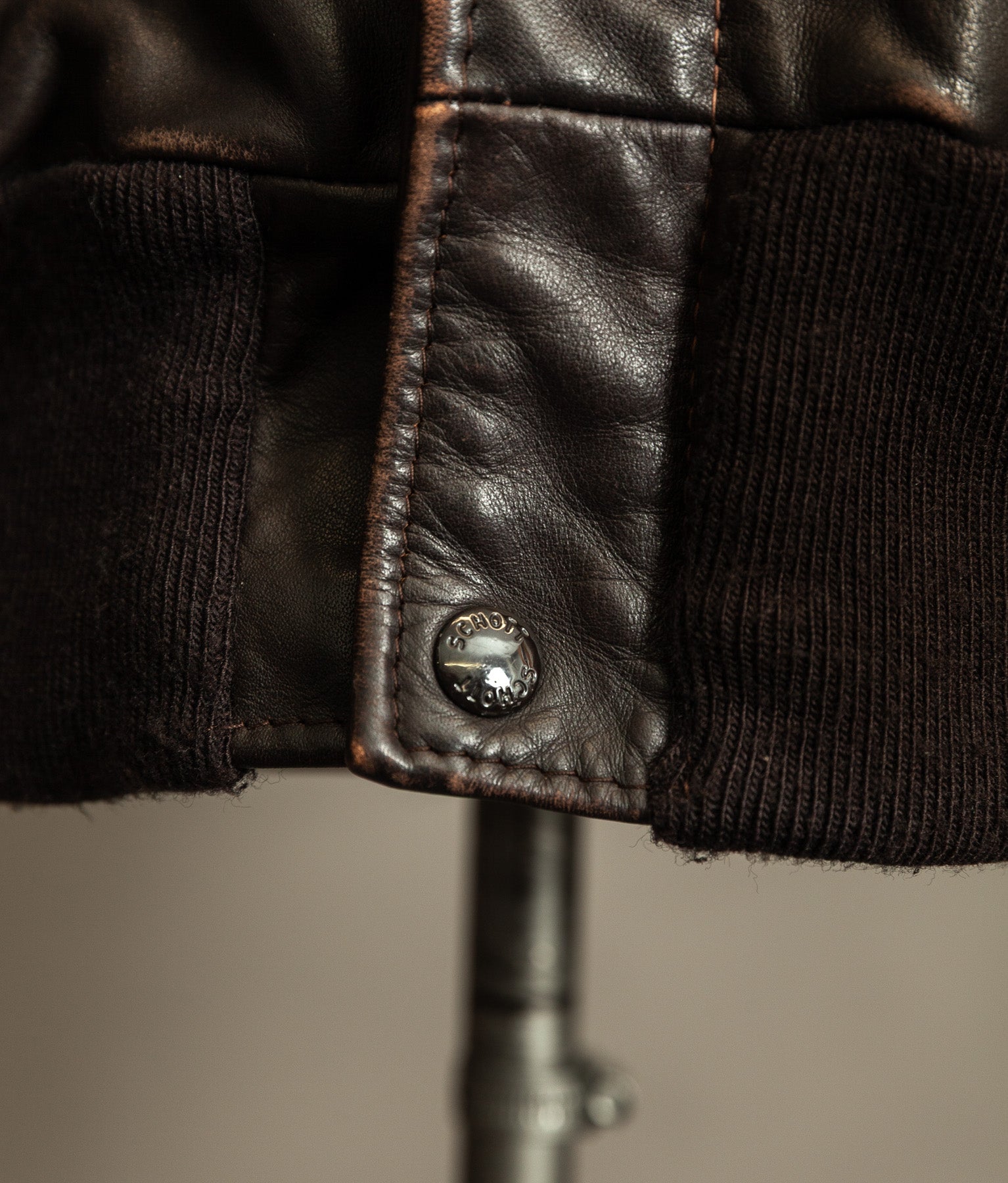 Vintage 1980s Schott A2 Naked Cowhide Leather Jacket 184SM