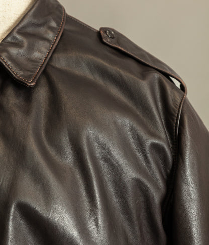 Vintage 1980s Schott A2 Naked Cowhide Leather Jacket 184SM