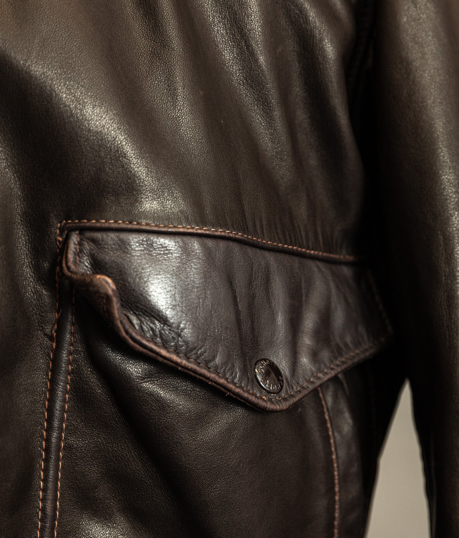Vintage 1980s Schott A2 Naked Cowhide Leather Jacket 184SM