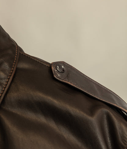 Vintage 1980s Schott A2 Naked Cowhide Leather Jacket 184SM