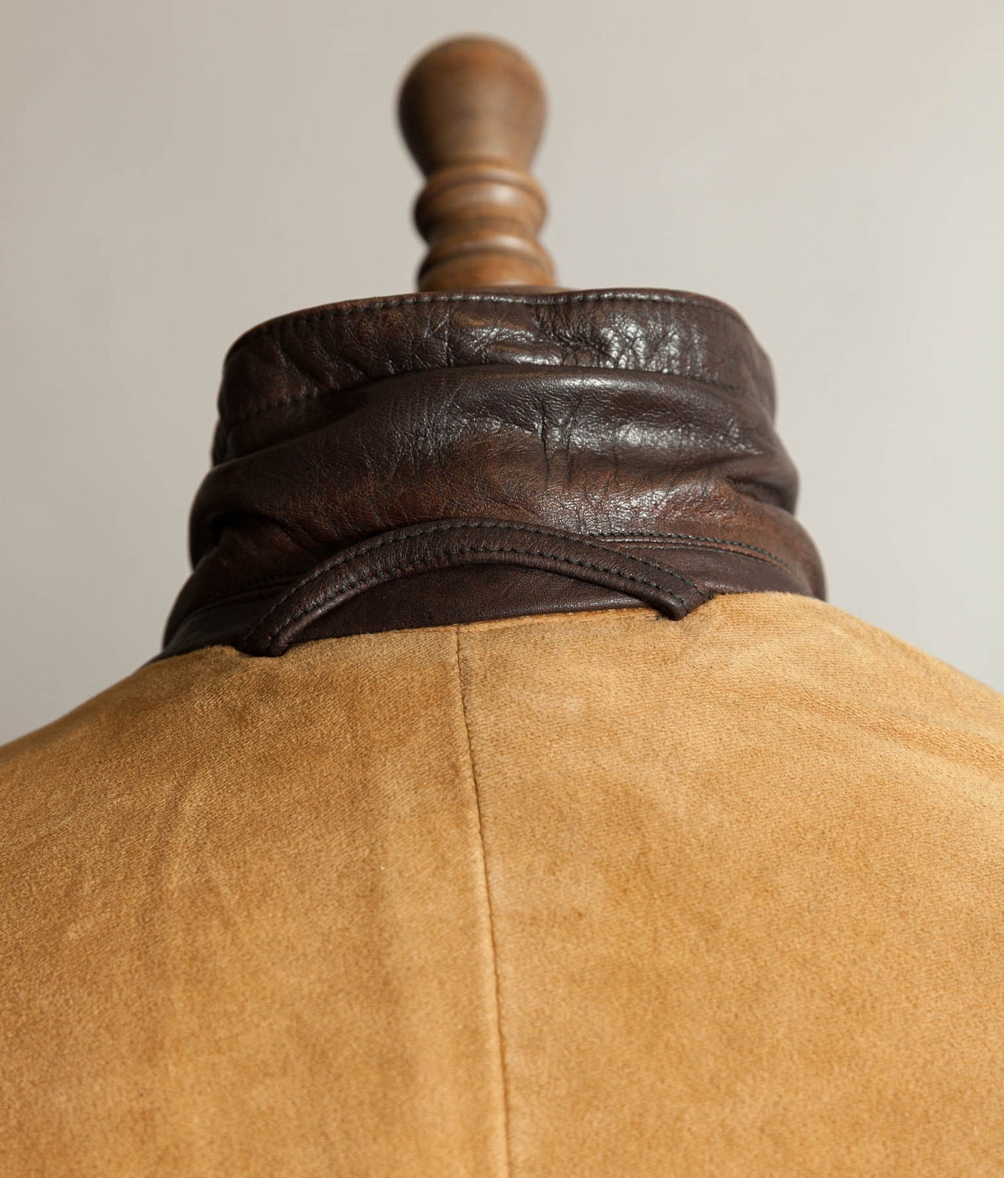 Vintage WWII 1940s German Officer Horsehide Leather Trench Coat