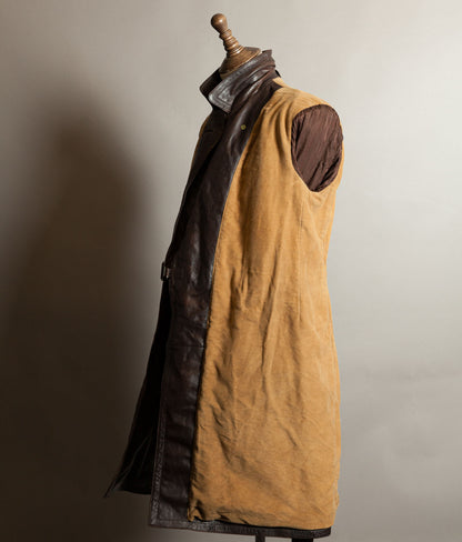 Vintage WWII 1940s German Officer Horsehide Leather Trench Coat