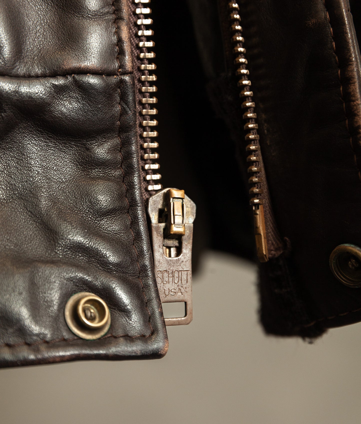 Vintage 1980s Schott A2 Naked Cowhide Leather Jacket 184SM