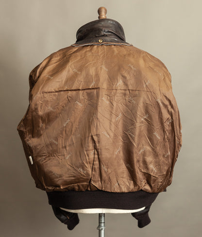 Vintage 1980s Schott A2 Naked Cowhide Leather Jacket 184SM