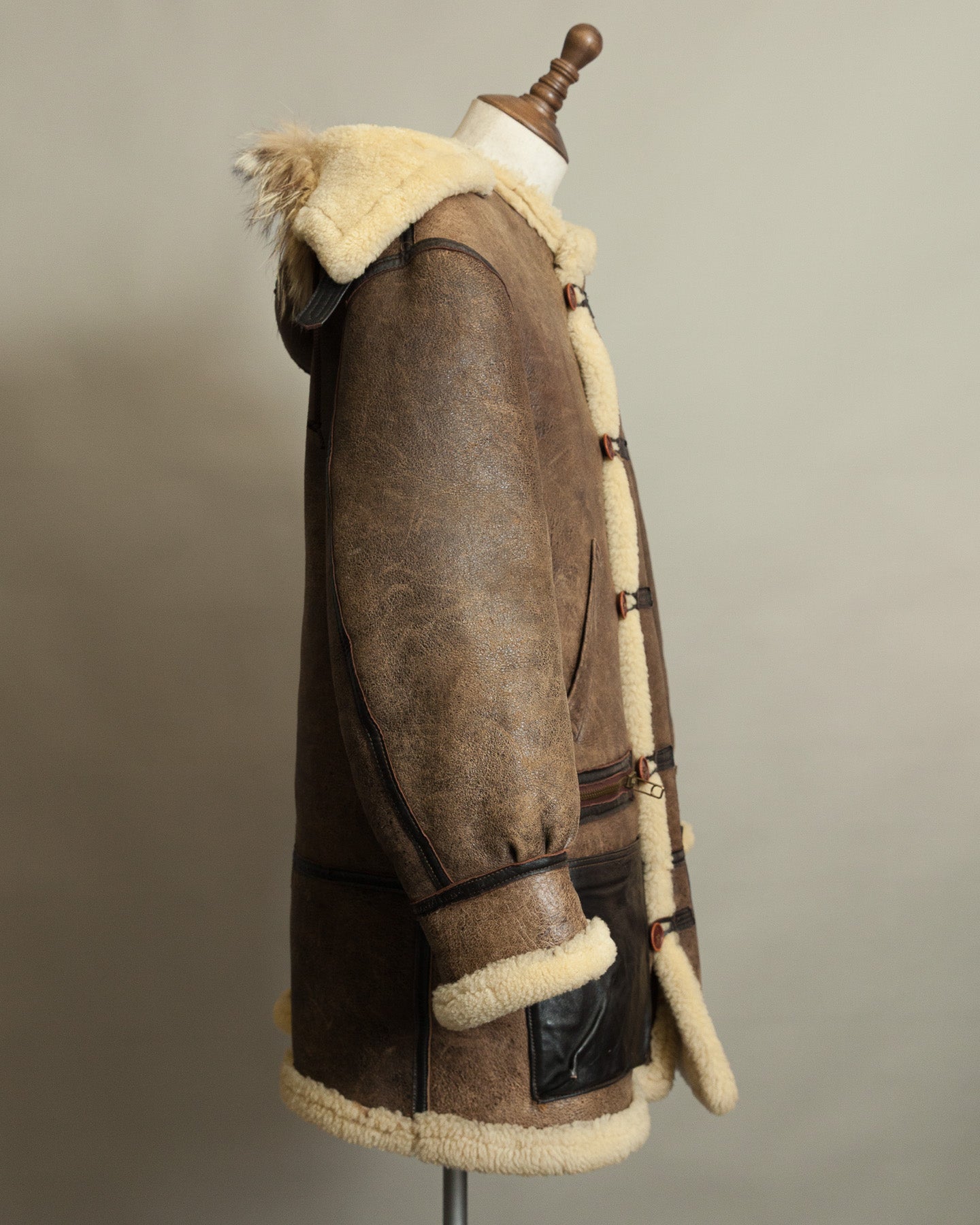 Vintage Avirex Sheepskin Flying Jacket USAAF Type B-7 Arctic Parka