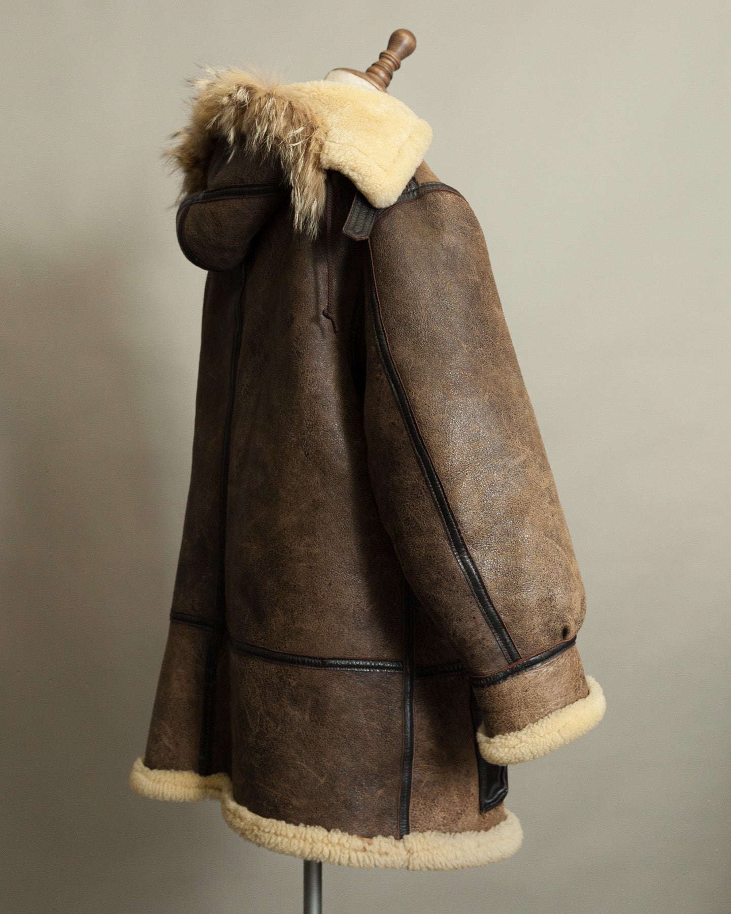 Vintage Avirex Sheepskin Flying Jacket USAAF Type B-7 Arctic Parka