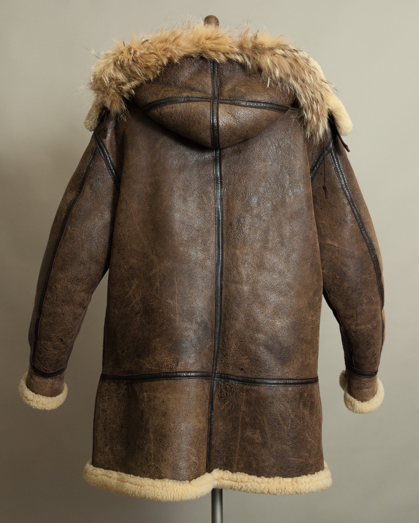 Vintage Avirex Sheepskin Flying Jacket USAAF Type B-7 Arctic Parka
