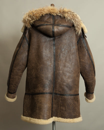 Vintage Avirex Sheepskin Flying Jacket USAAF Type B-7 Arctic Parka