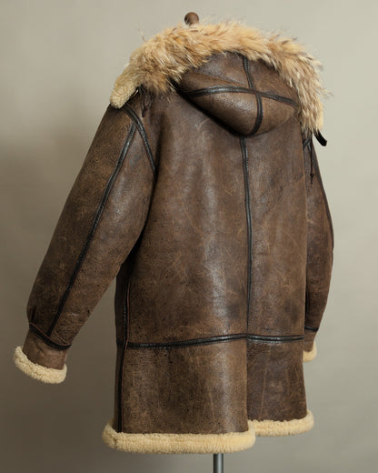 Vintage Avirex Sheepskin Flying Jacket USAAF Type B-7 Arctic Parka