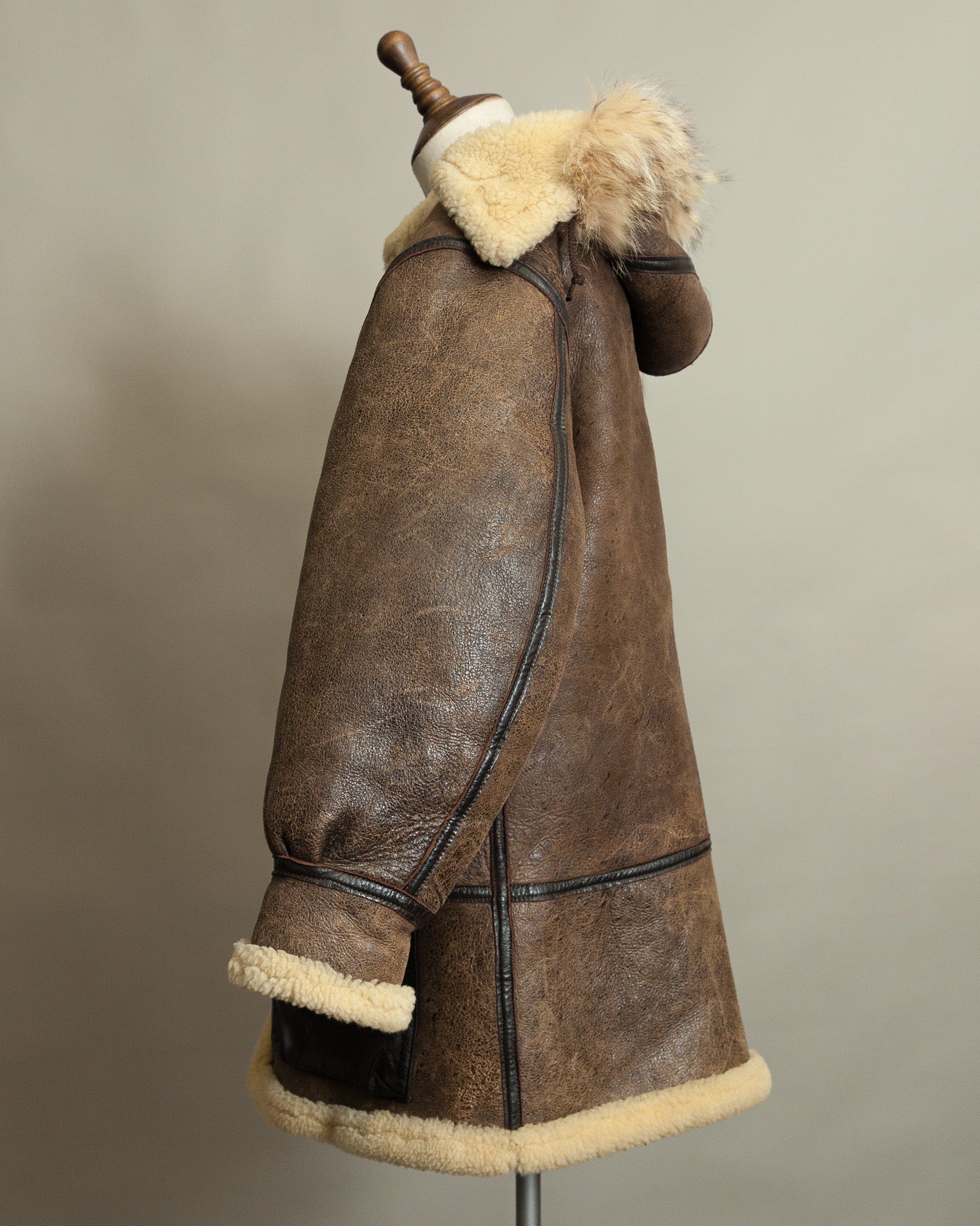 Vintage Avirex Sheepskin Flying Jacket USAAF Type B-7 Arctic Parka