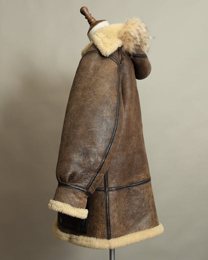 Vintage Avirex Sheepskin Flying Jacket USAAF Type B-7 Arctic Parka