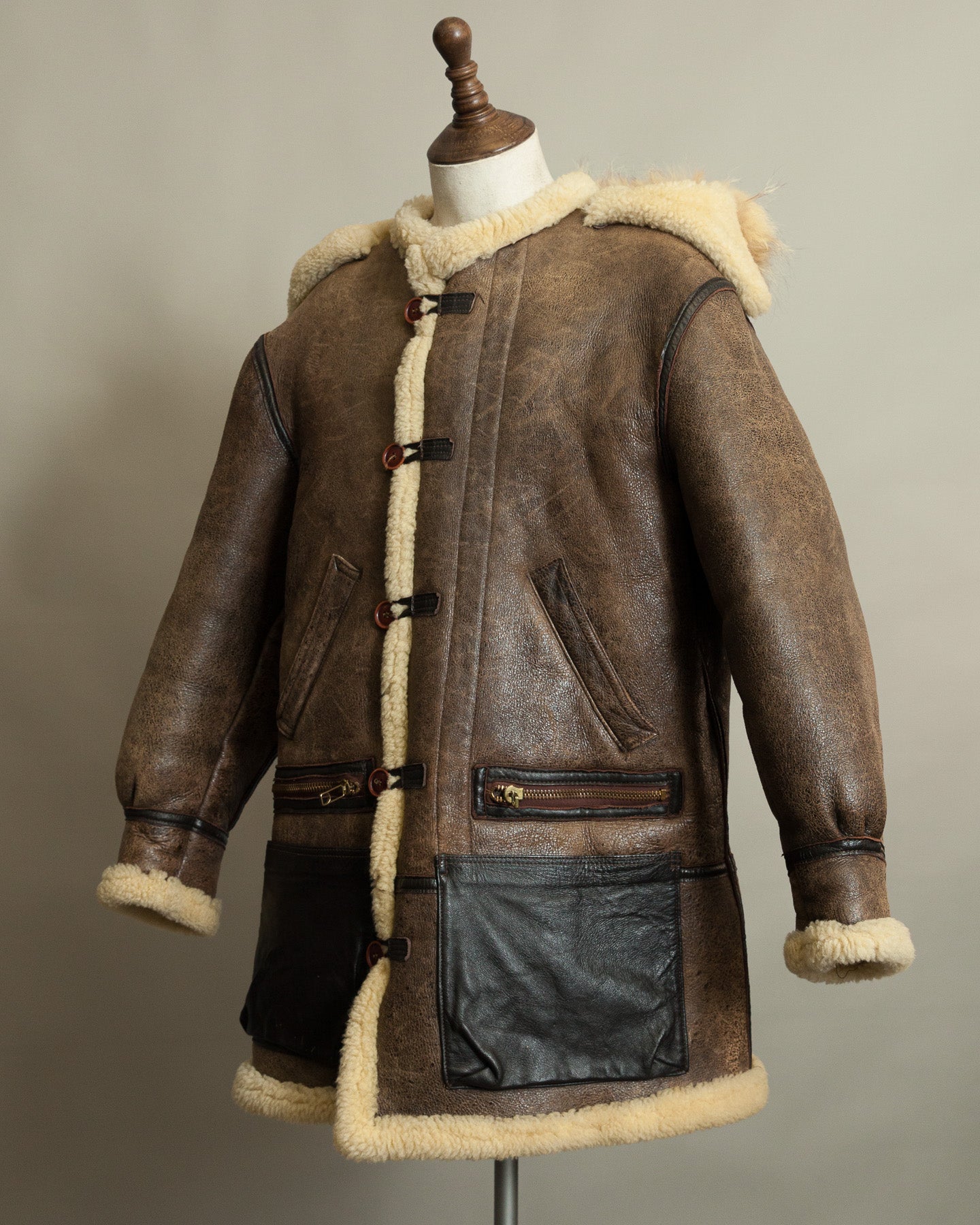 Vintage Avirex Sheepskin Flying Jacket USAAF Type B-7 Arctic Parka
