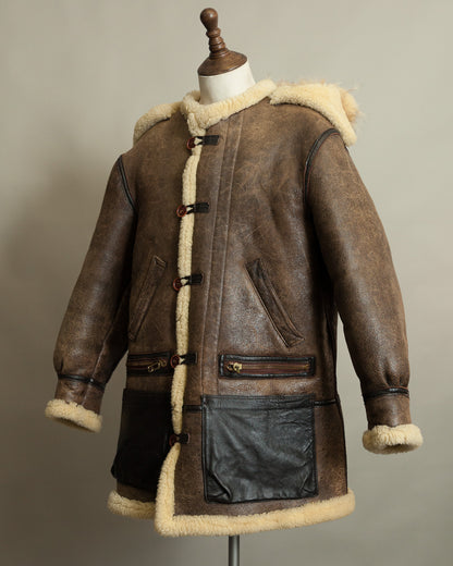 Vintage Avirex Sheepskin Flying Jacket USAAF Type B-7 Arctic Parka