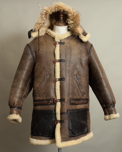 Vintage Avirex Sheepskin Flying Jacket USAAF Type B-7 Arctic Parka