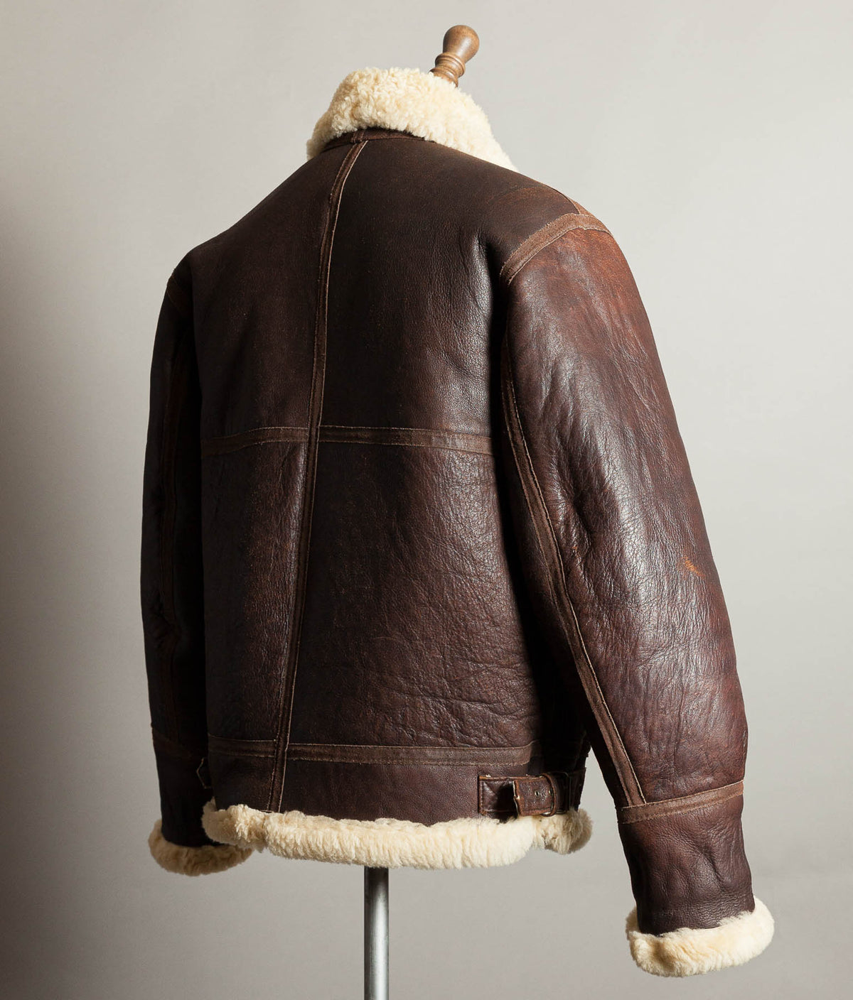 Vintage 1990s English B-3 Sheepskin Flying Jacket – Chestnut Brown
