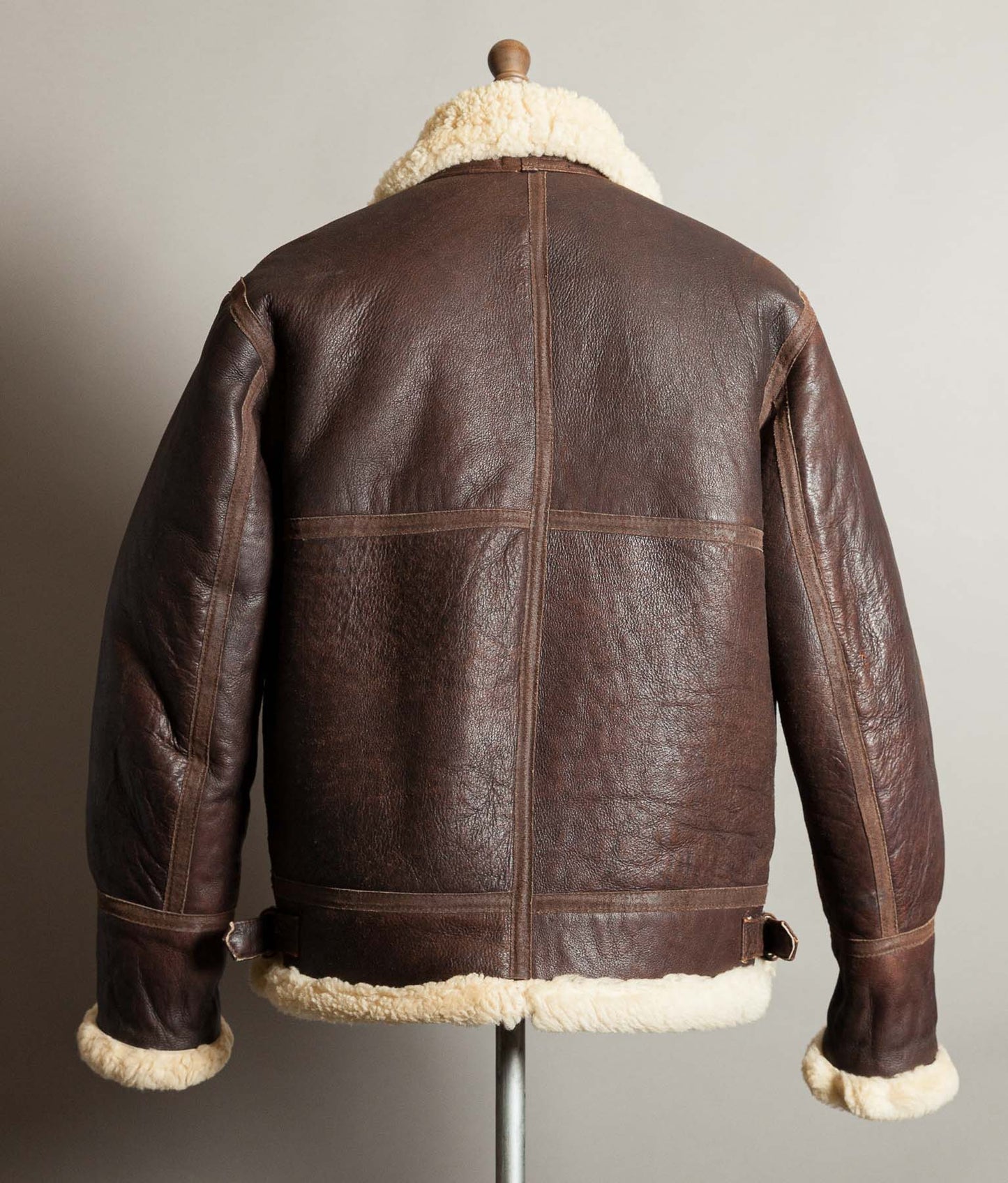 Vintage 1990s English B-3 Sheepskin Flying Jacket – Chestnut Brown