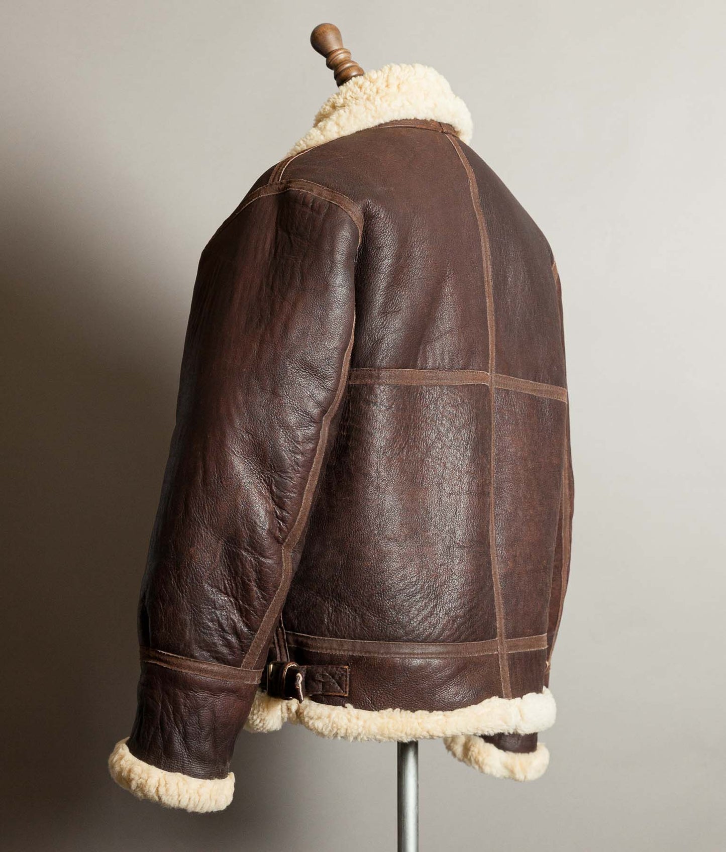 Vintage 1990s English B-3 Sheepskin Flying Jacket – Chestnut Brown