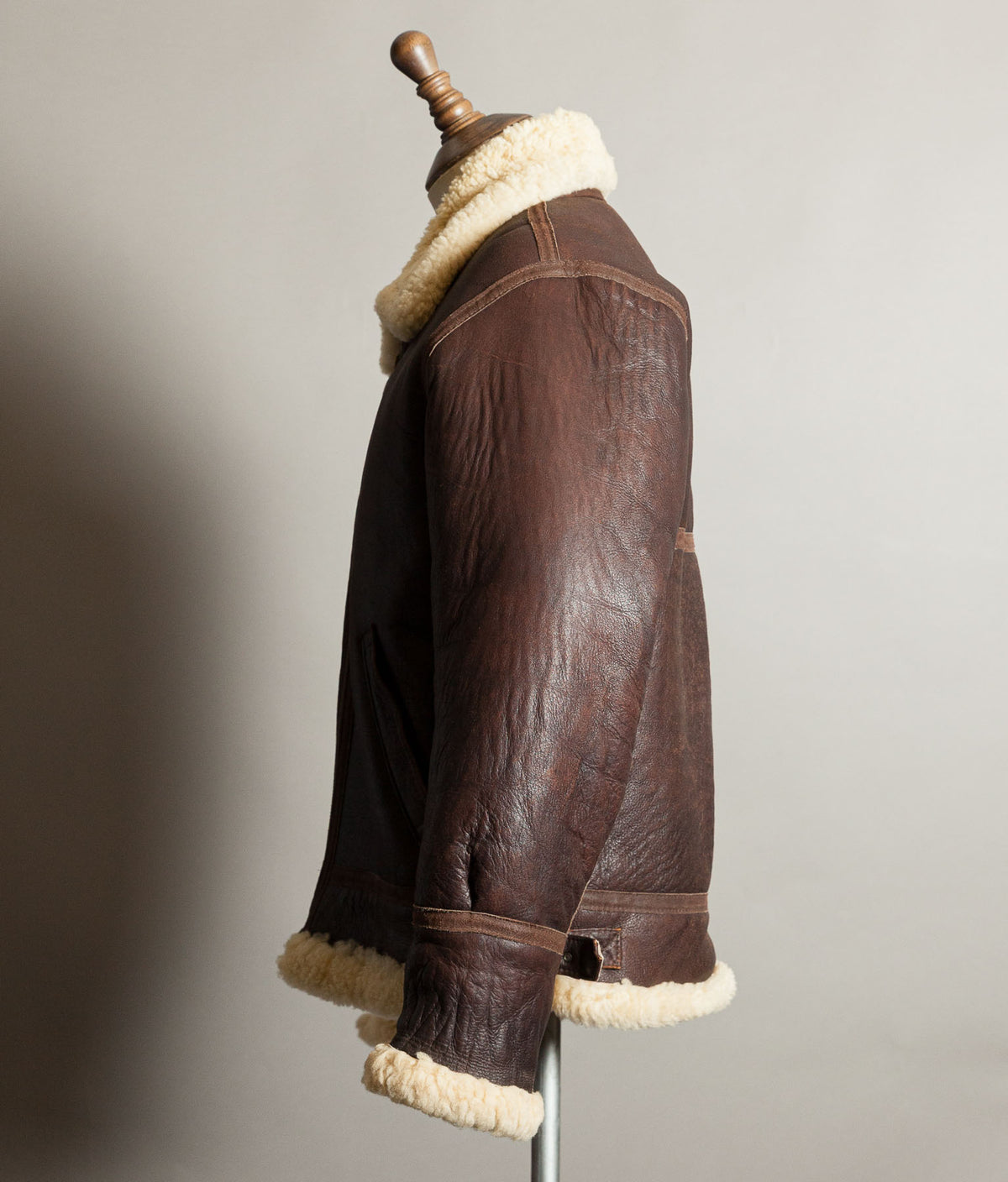 Vintage 1990s English B-3 Sheepskin Flying Jacket – Chestnut Brown
