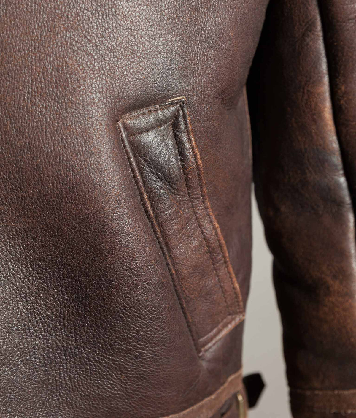 Vintage 1990s English B-3 Sheepskin Flying Jacket – Chestnut Brown