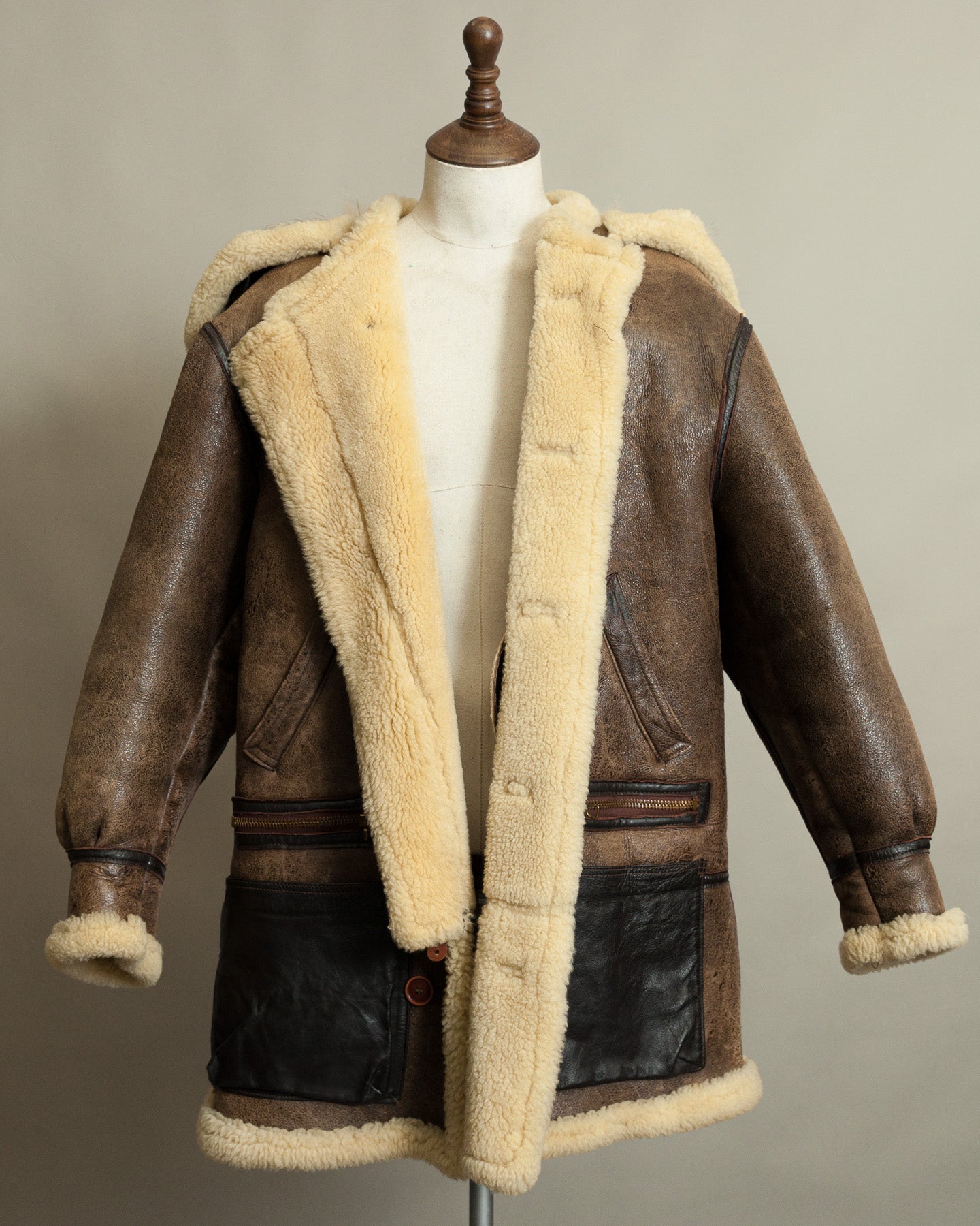 Vintage Avirex Sheepskin Flying Jacket USAAF Type B-7 Arctic Parka