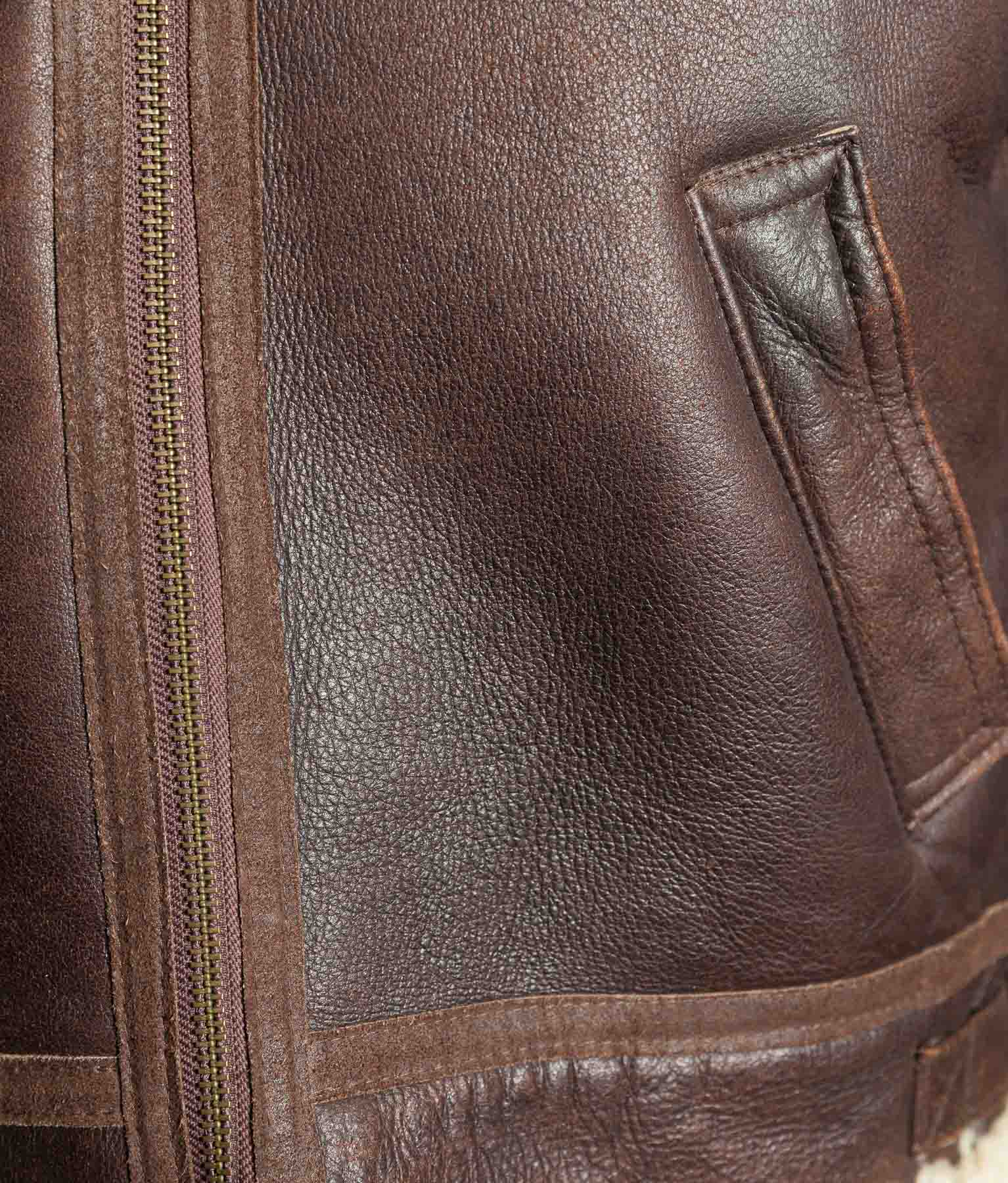 Vintage 1990s English B-3 Sheepskin Flying Jacket – Chestnut Brown
