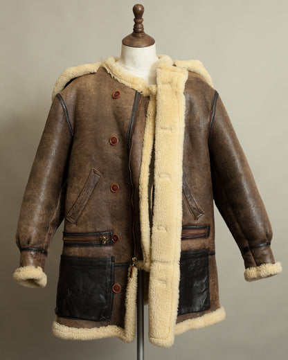 Vintage Avirex Sheepskin Flying Jacket USAAF Type B-7 Arctic Parka