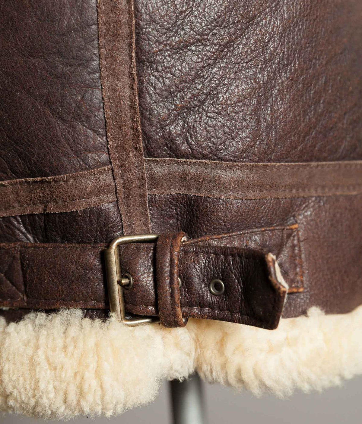 Vintage 1990s English B-3 Sheepskin Flying Jacket – Chestnut Brown
