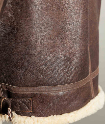 Vintage 1990s English B-3 Sheepskin Flying Jacket – Chestnut Brown