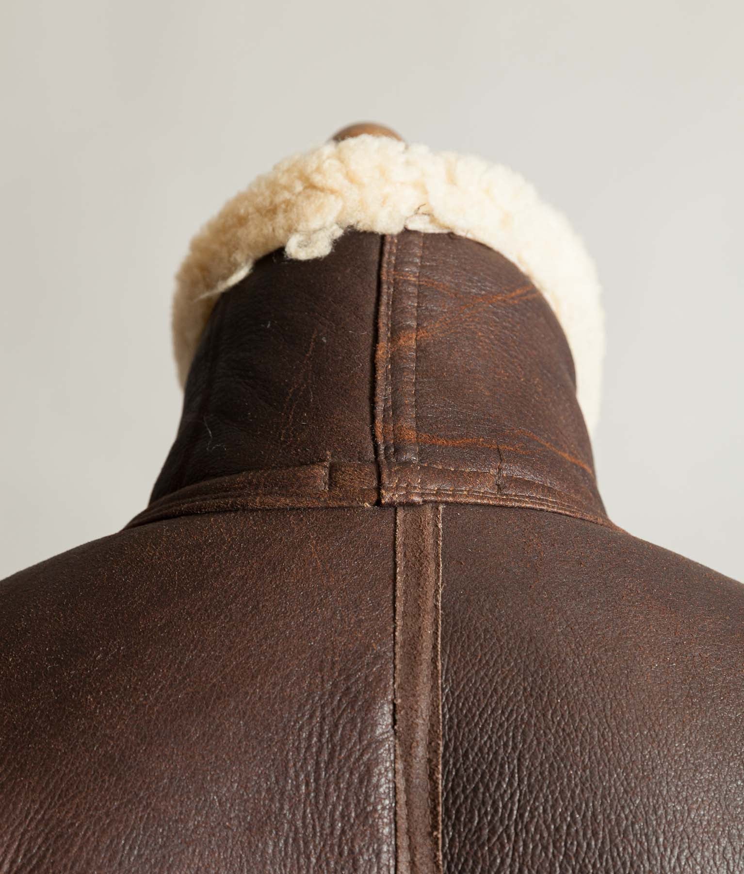 Vintage 1990s English B-3 Sheepskin Flying Jacket – Chestnut Brown