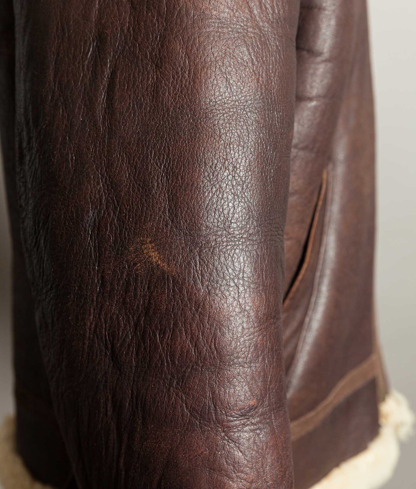 Vintage 1990s English B-3 Sheepskin Flying Jacket – Chestnut Brown