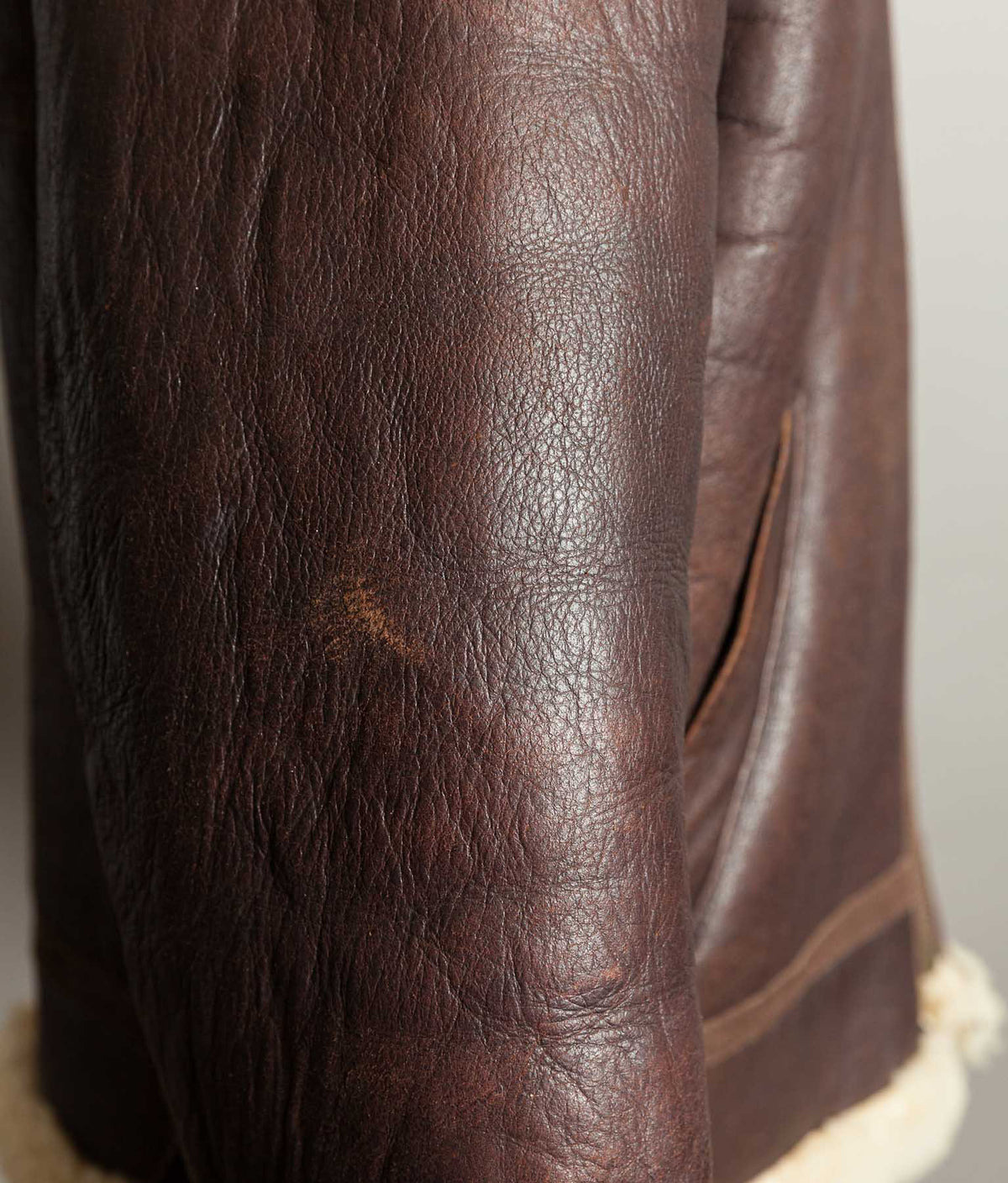 Vintage 1990s English B-3 Sheepskin Flying Jacket – Chestnut Brown