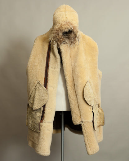 Vintage Avirex Sheepskin Flying Jacket USAAF Type B-7 Arctic Parka