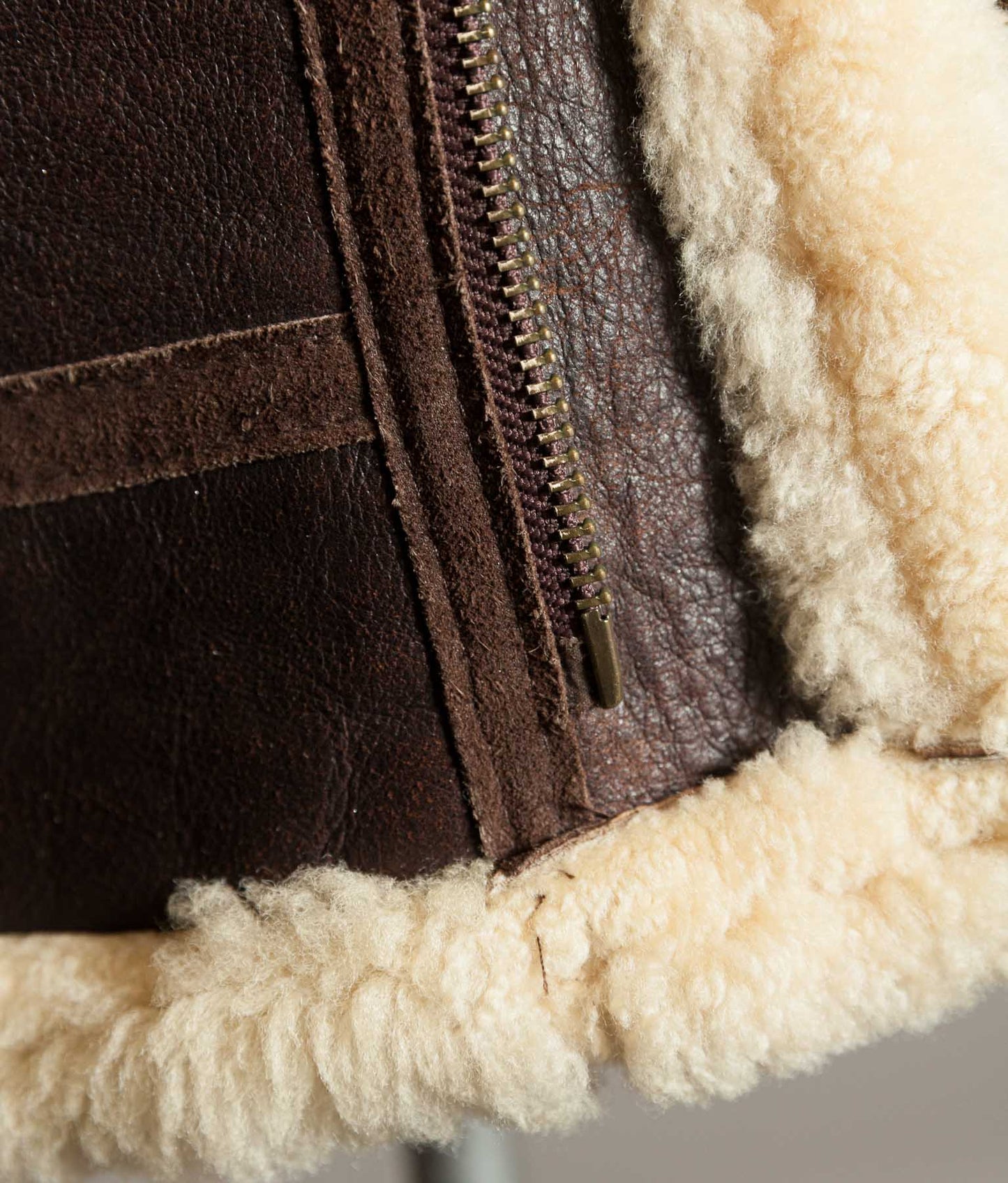 Vintage 1990s English B-3 Sheepskin Flying Jacket – Chestnut Brown