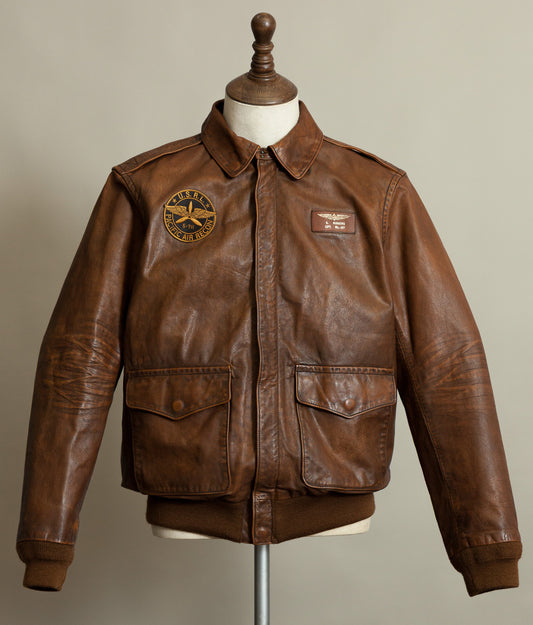 Vintage Ralph Lauren Farrington A2 Leather Flight Jacket – Limited Edition