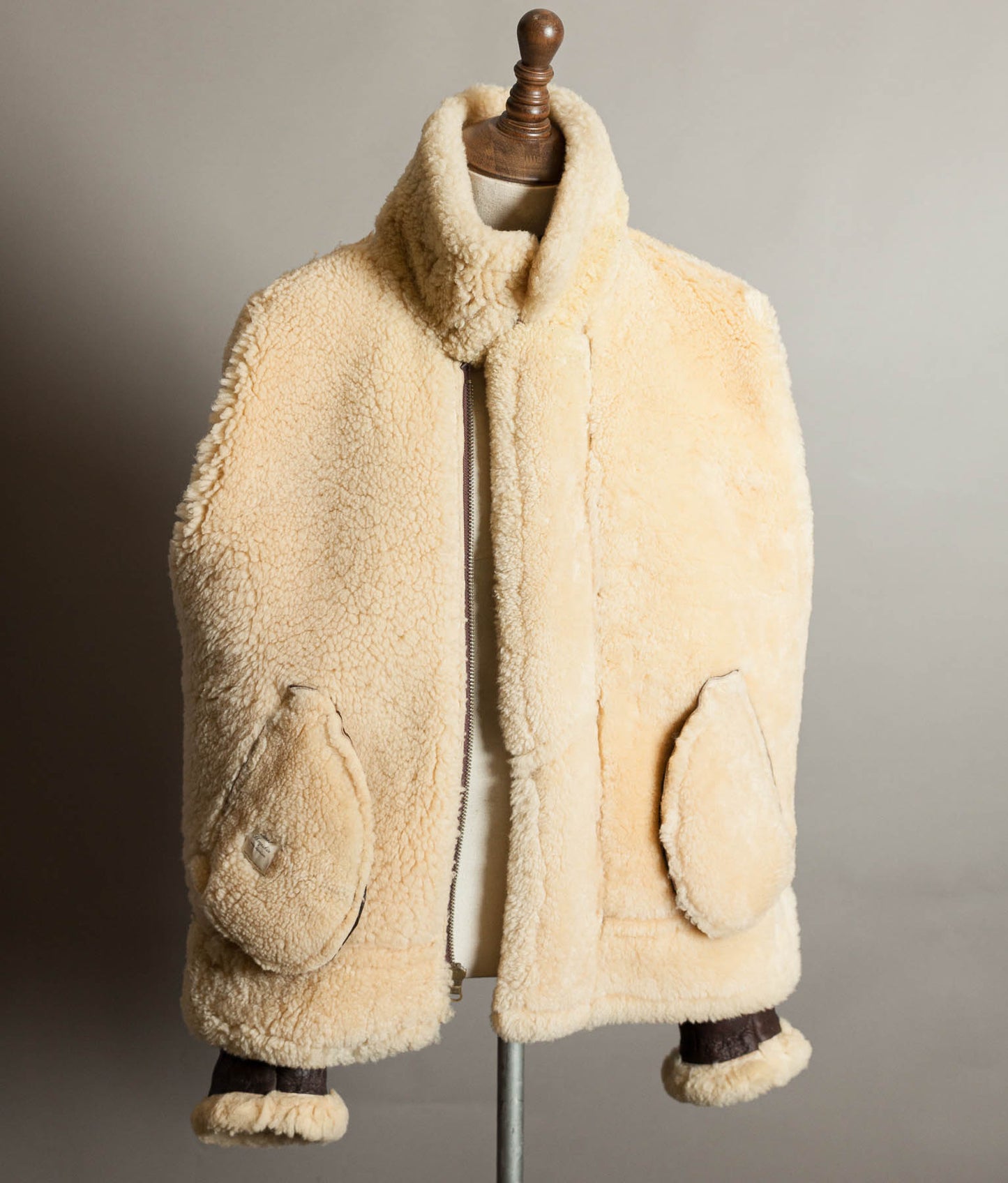 Vintage 1990s English B-3 Sheepskin Flying Jacket – Chestnut Brown