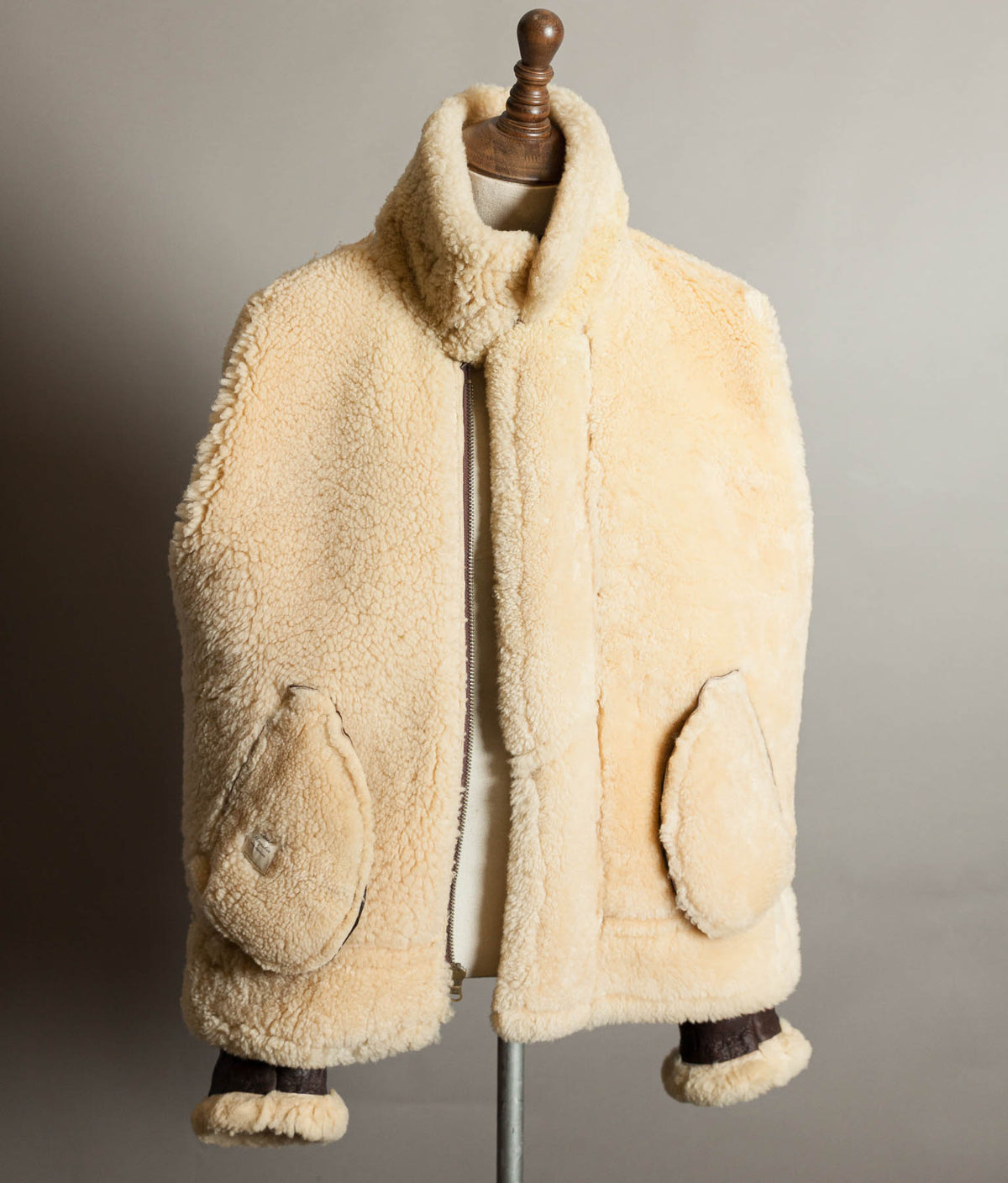 Vintage 1990s English B-3 Sheepskin Flying Jacket – Chestnut Brown