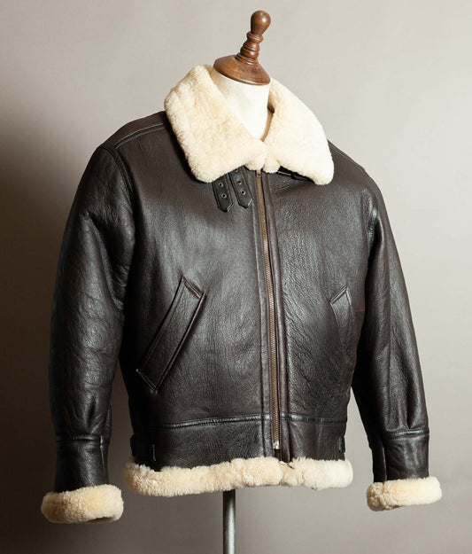 Vintage USAF Type G-8 Sheepskin Shearling Flying Jacket – Seal Brown