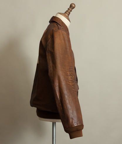 Vintage Ralph Lauren Farrington A2 Leather Flight Jacket – Limited Edition