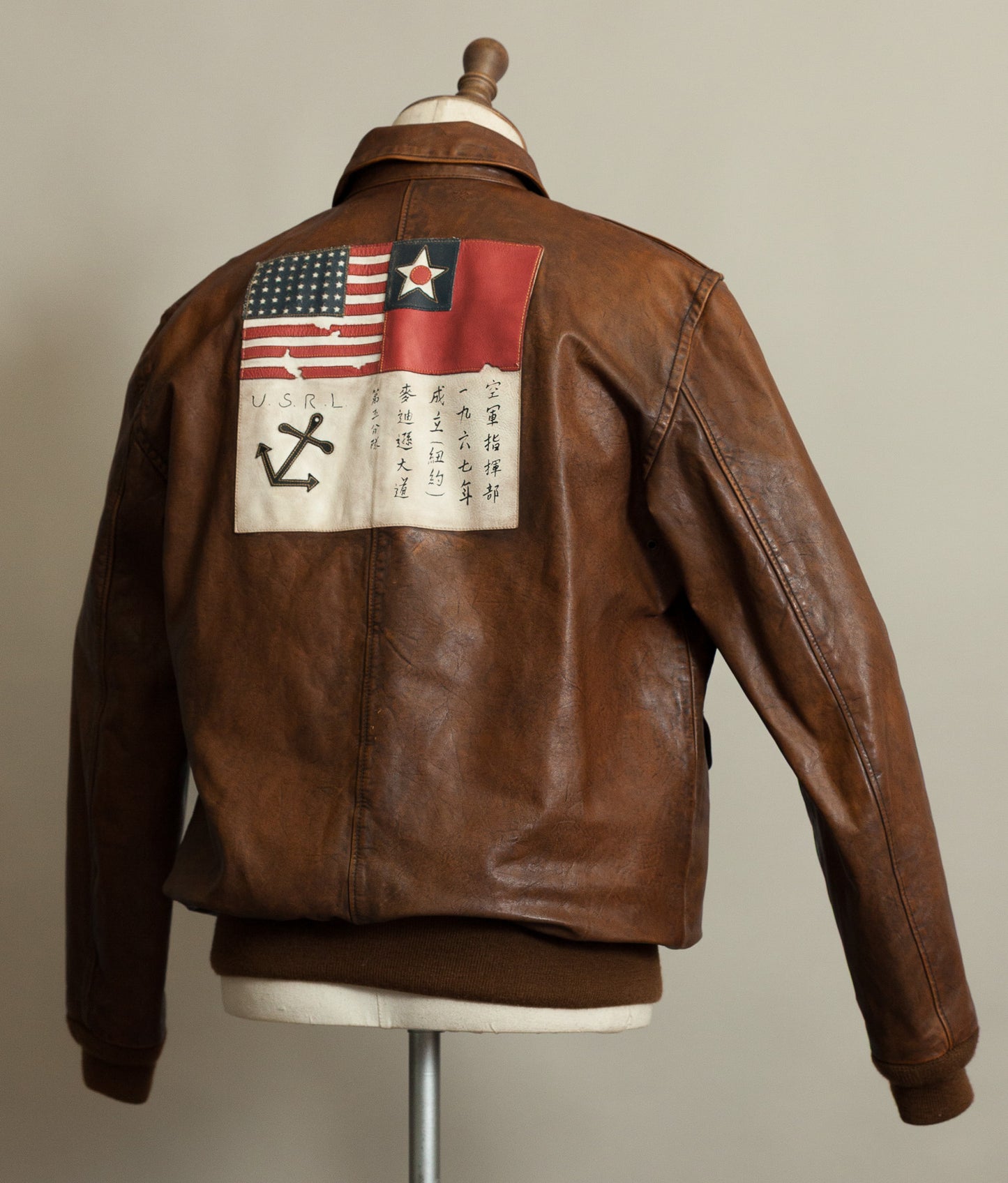 Vintage Ralph Lauren Farrington A2 Leather Flight Jacket – Limited Edition