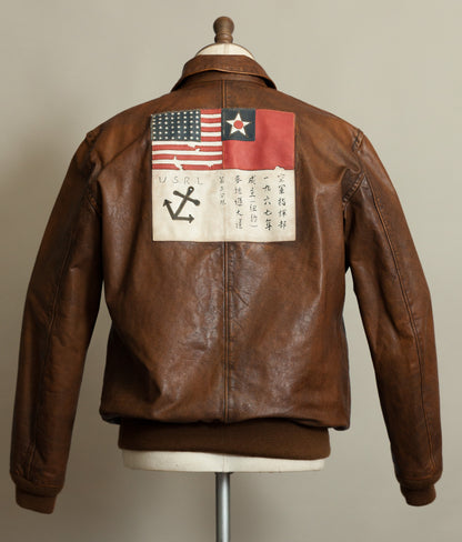 Vintage Ralph Lauren Farrington A2 Leather Flight Jacket – Limited Edition