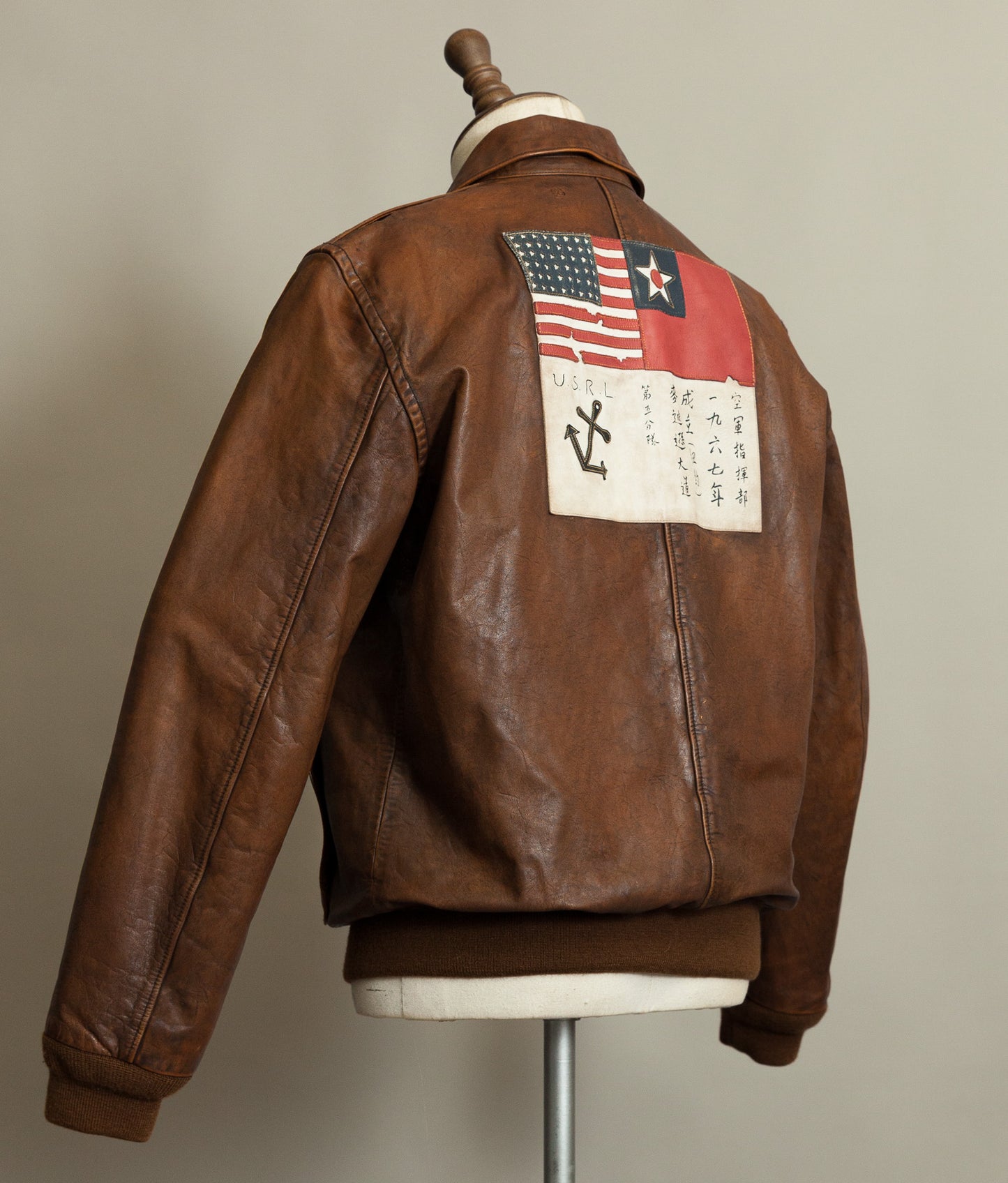 Vintage Ralph Lauren Farrington A2 Leather Flight Jacket – Limited Edition