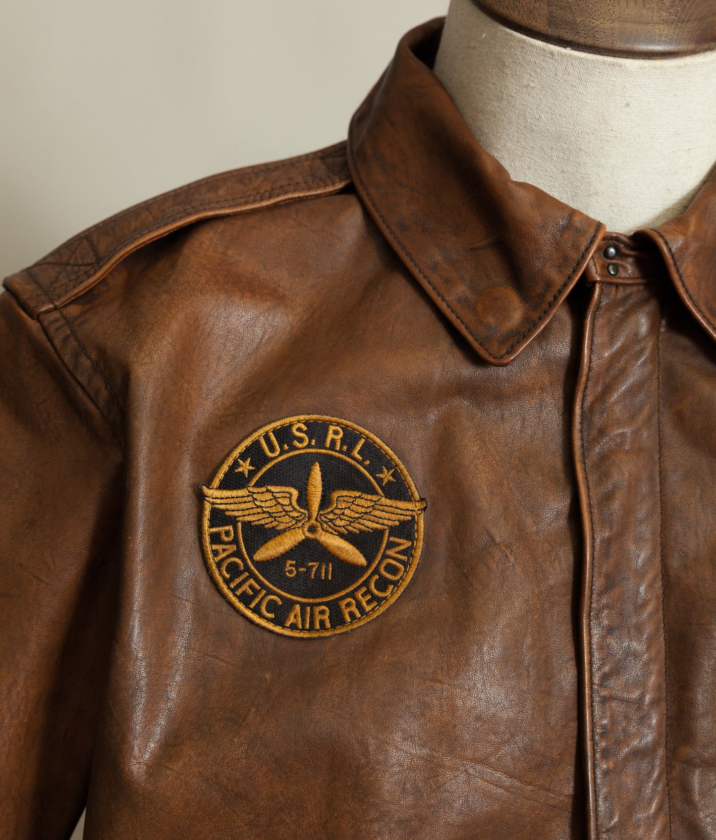 Vintage Ralph Lauren Farrington A2 Leather Flight Jacket – Limited Edition