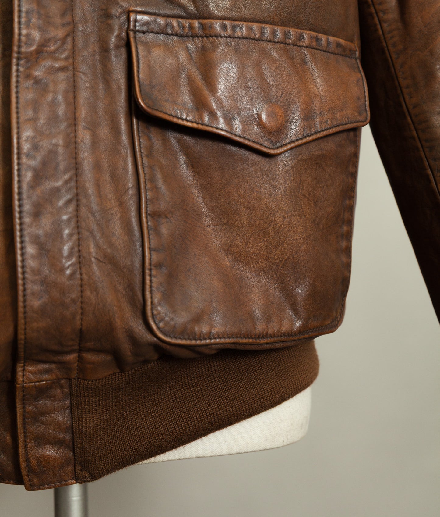 Vintage Ralph Lauren Farrington A2 Leather Flight Jacket – Limited Edition