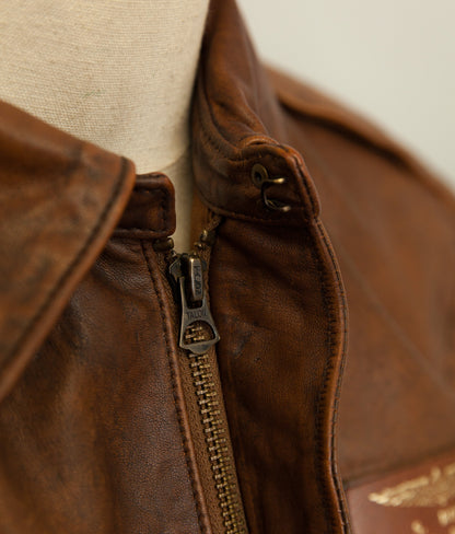 Vintage Ralph Lauren Farrington A2 Leather Flight Jacket – Limited Edition