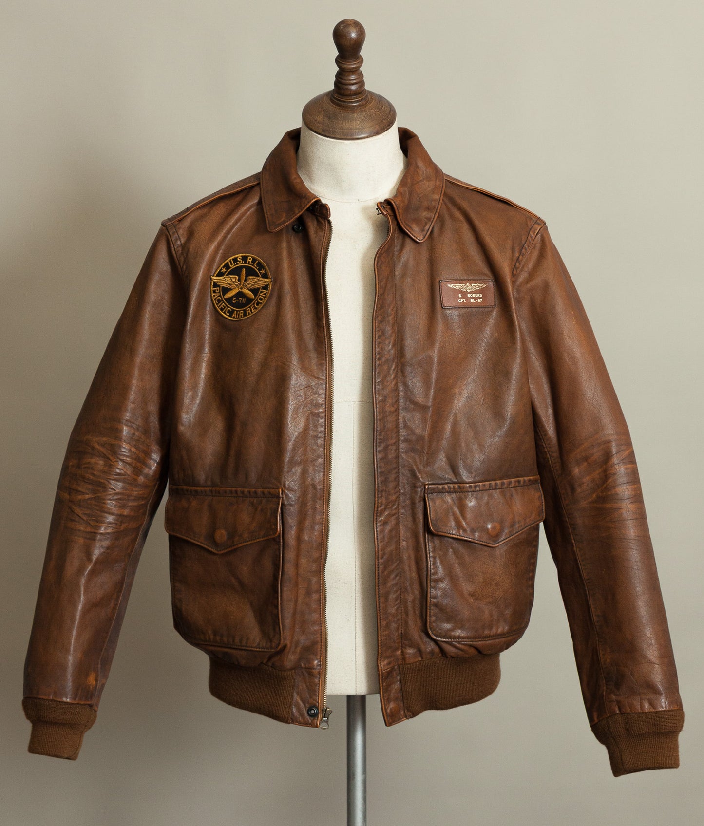 Vintage Ralph Lauren Farrington A2 Leather Flight Jacket – Limited Edition