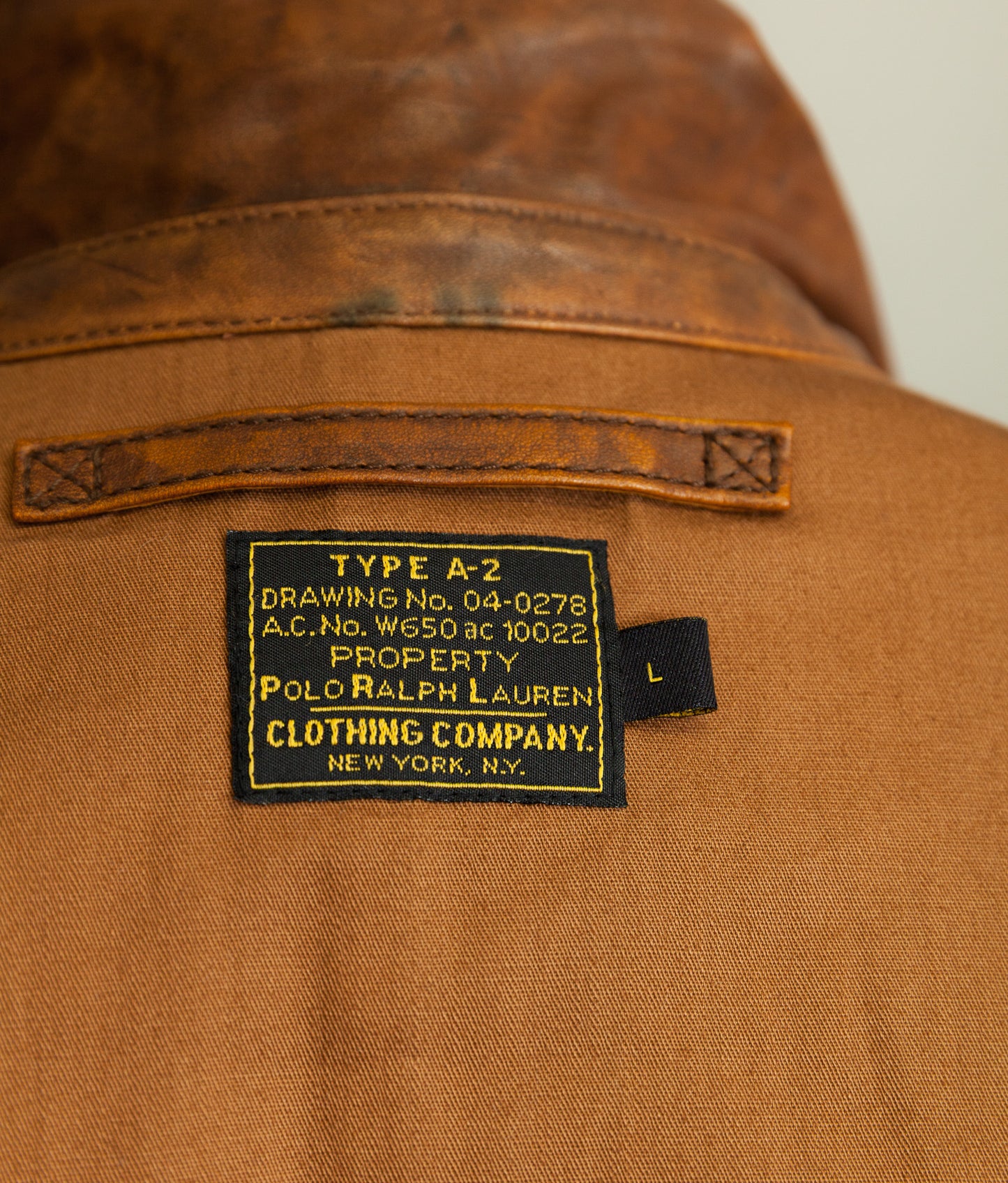 Vintage Ralph Lauren Farrington A2 Leather Flight Jacket – Limited Edition