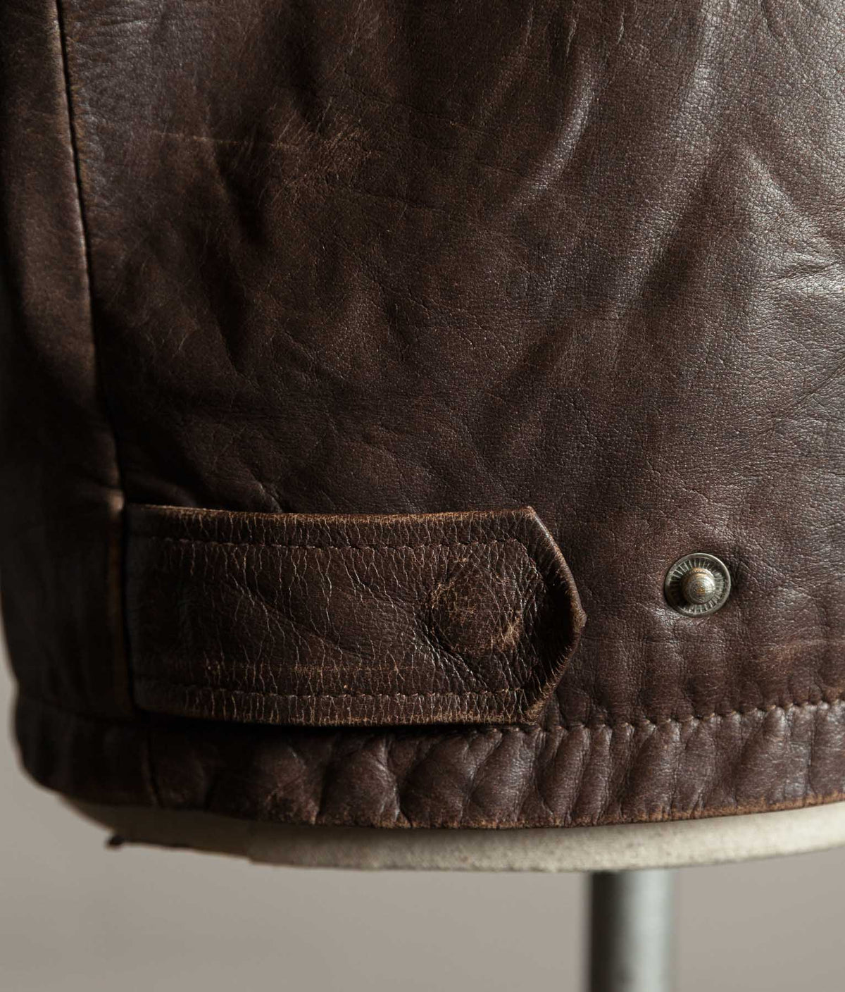 Vintage 1990s Chevignon Buffalo Leather Trucker Jacket
