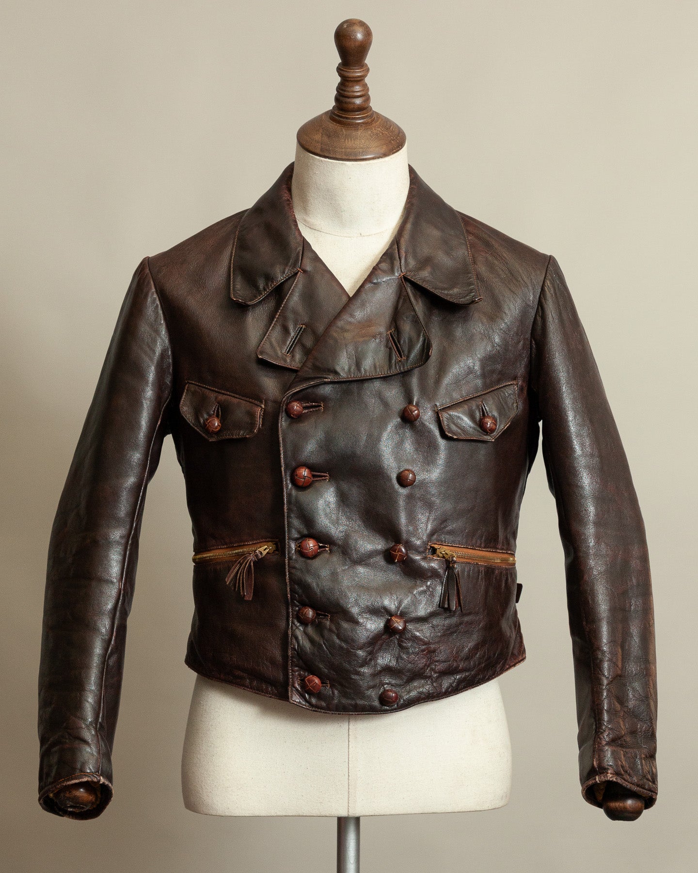 WWII Luftwaffe Fighter Pilot Leather Jacket - Hartmann Style 1930s